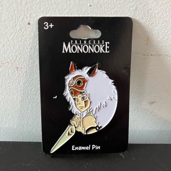 Studio Ghibli Princess Mononoke San with Dagger Enamel Pin - Picture 2 of 5